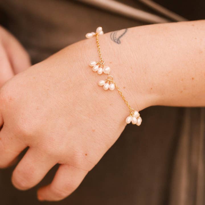 Pearl Blossom Bracelet for wholesale by NOLIA Jewelry