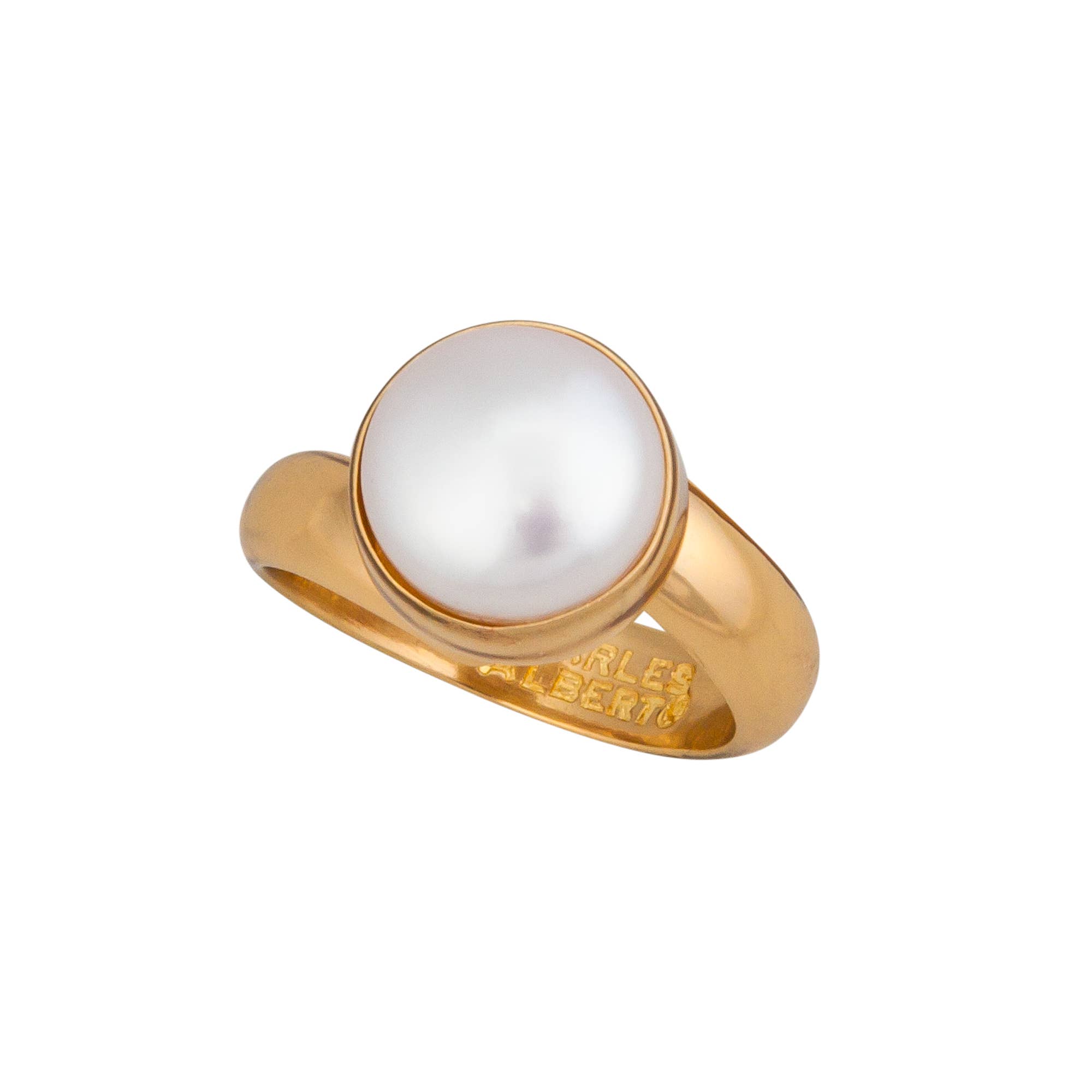 Charles Albert Inc - Wholesale Cocktail/Statement Ring - Alchemia Single Pearl Adjustable Ring