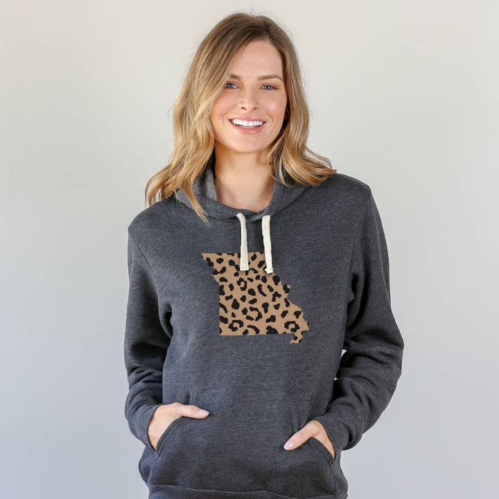 Missouri Leopard Pattern Hoodie for wholesale by The Home T