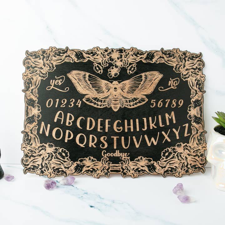 Moth Floral Spirit Board for wholesale by Ink and Flowers Designs