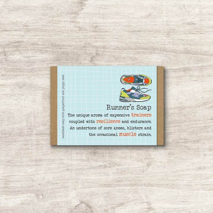 Läuferseife - Humorvolles Seifengeschenk - NUR VORBESTELLUNG für den Großhandel von Dandelion Stationery