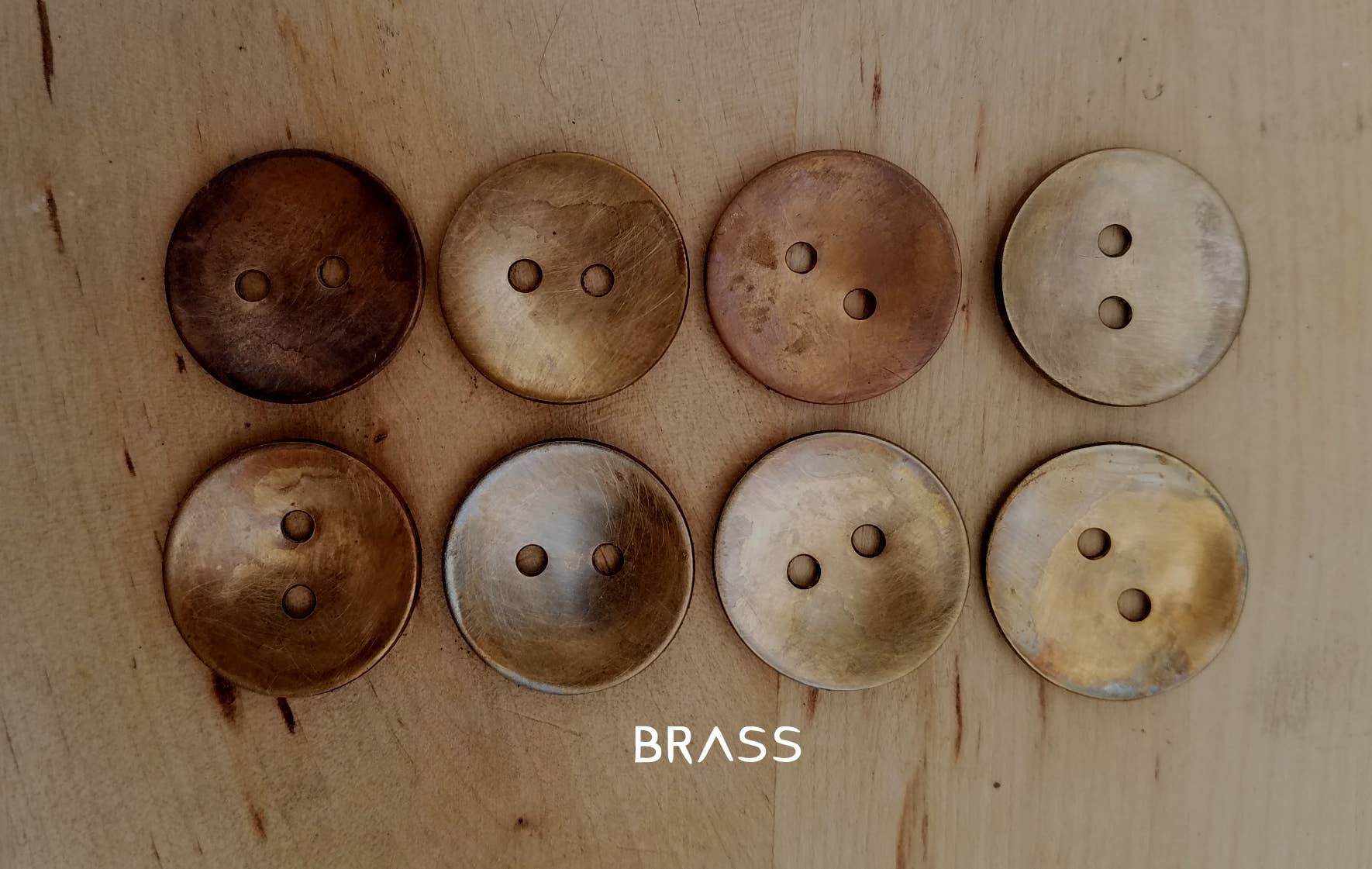 Wandering Dog Metal Art - Wholesale Drukknoop/naaiknoop - Handgemaakte metalen knopen antieke afwerking messing en koper4