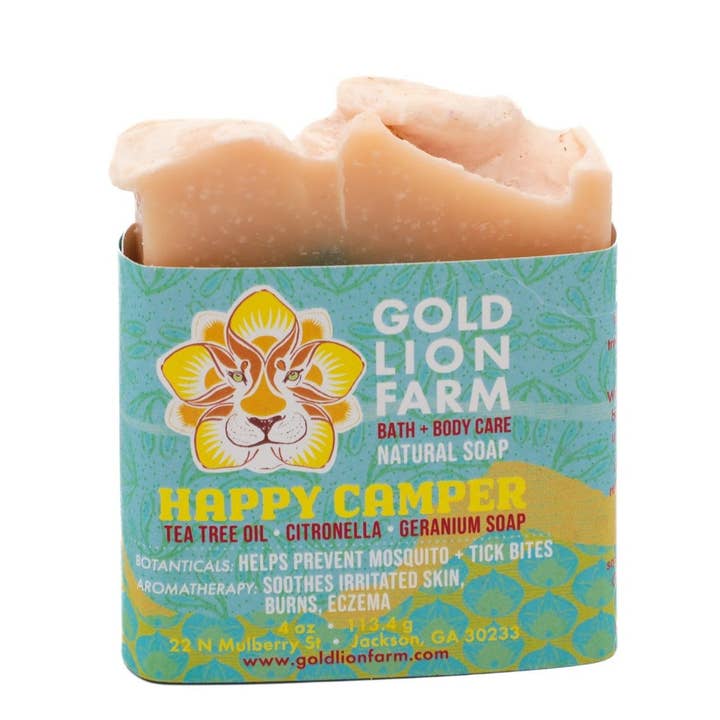 Happy Camper Bar Soap for wholesale by Gold Lion Farm