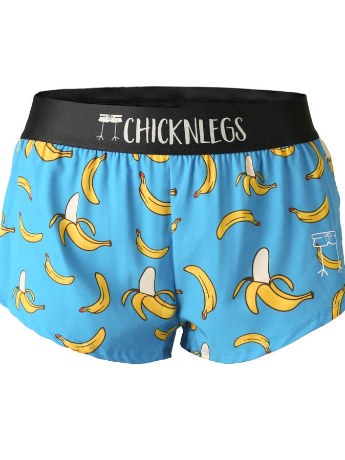 Blue Women's Bananas 1.5" Split Shorts (Blue) for wholesale on Faire0