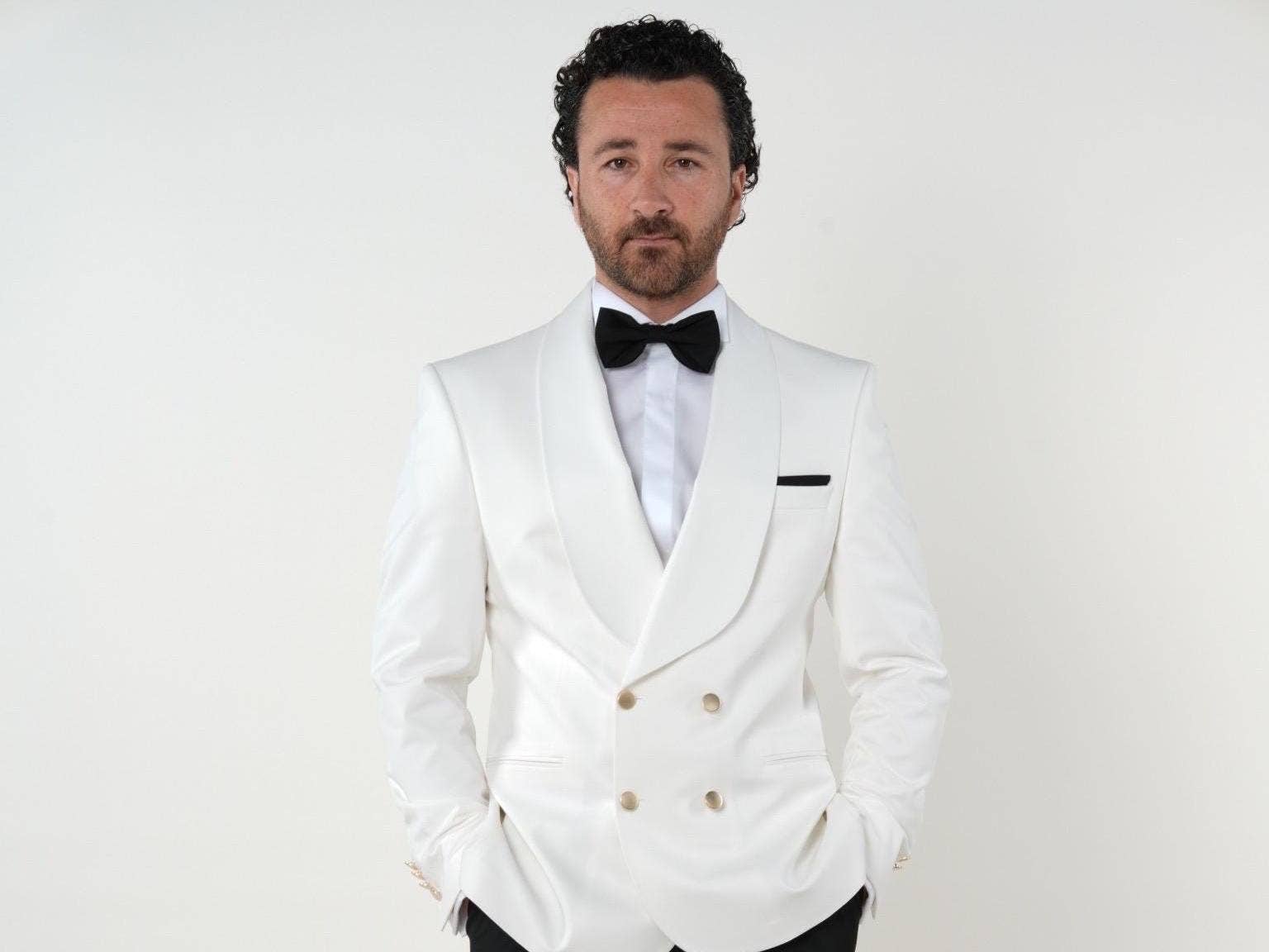 parez suits - Wholesale Tuxedo Set - Men's - White Tuxedo Groom Suit for men Parez Suit