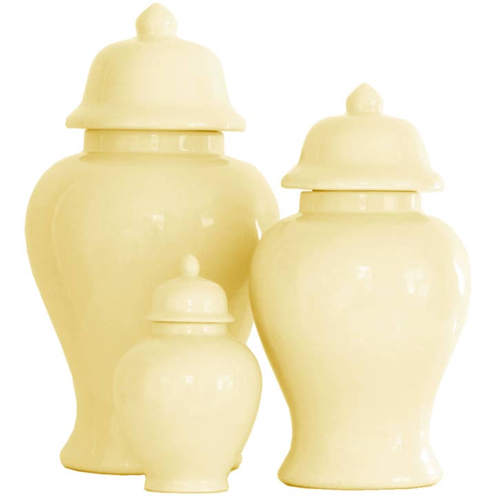 Pots de gingembre jaune clair pour la vente par Lo Home | Ruby Clay