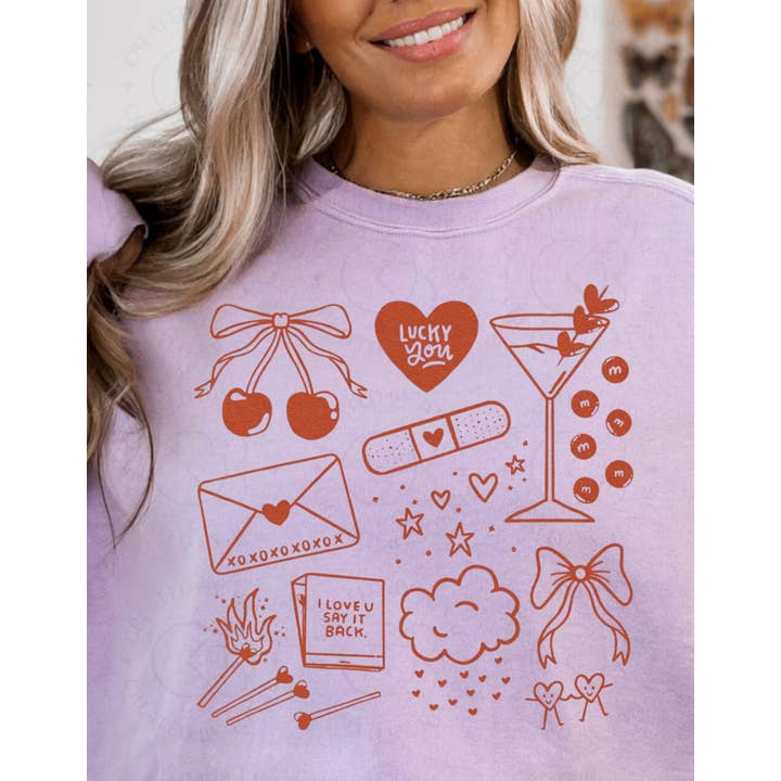 Valentinscollage for engroshandel hos Circus Threads LLC