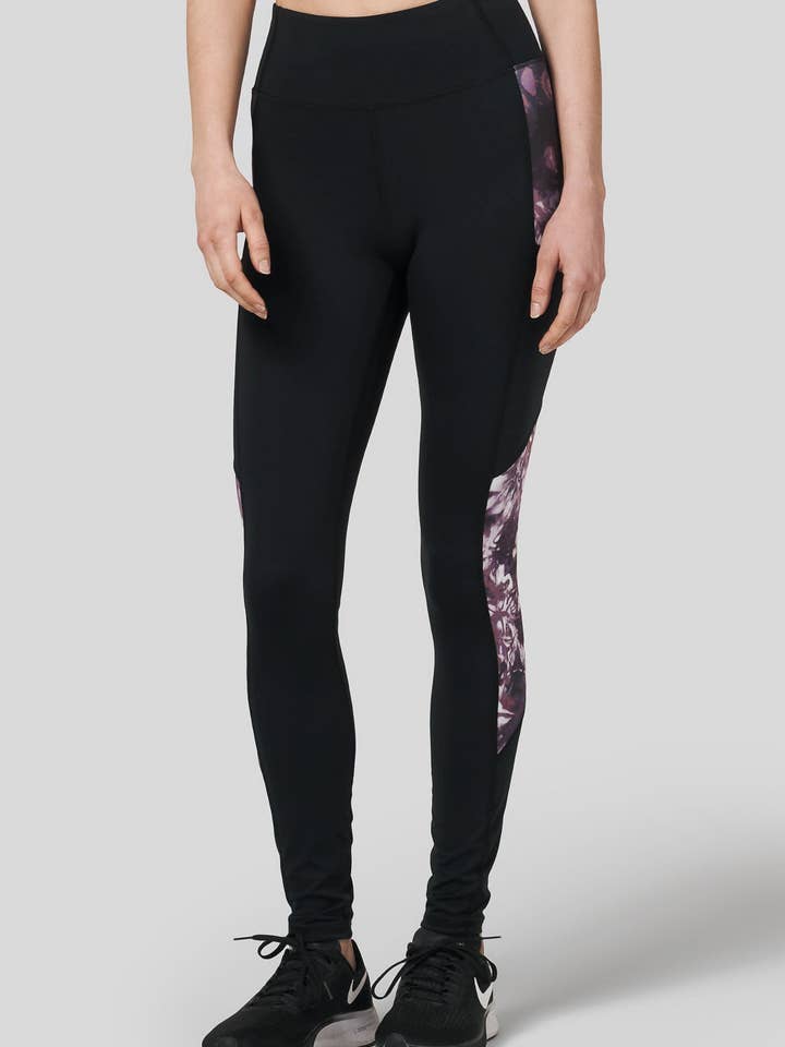 Legging de bolso em preto + Merlot por atacado de DAUB