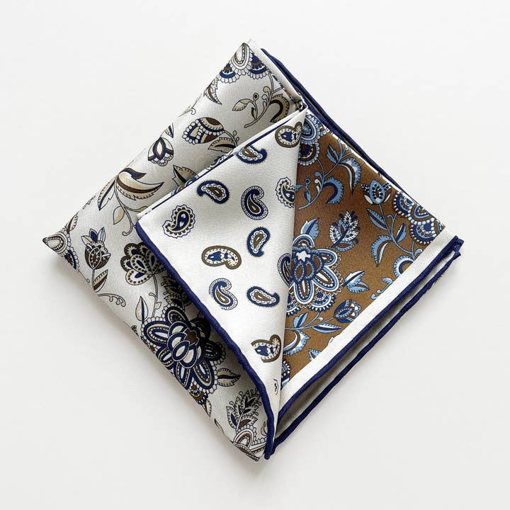 Heritage Patchwork Silk Square Scarf Neckerchief – 53cm for Men for wholesale by LuluLane