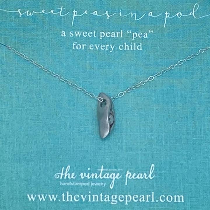 The Vintage Pearl – Großhandel Halskette – Kinder – Mini Süße Erbsen in einer Pod-Halskette (1-5 Perlen)