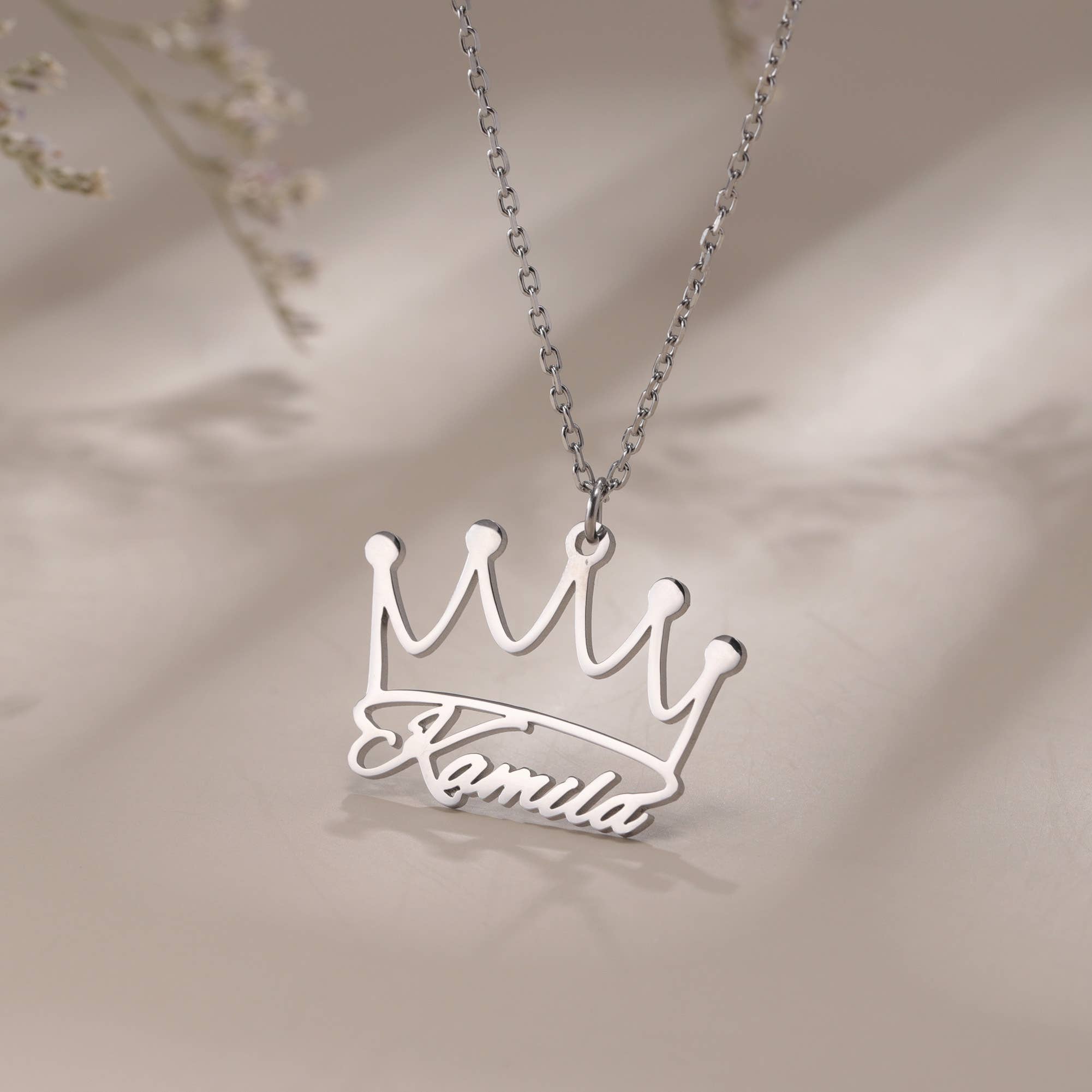 Bornagain Club - Wholesale Pendant/Charm Necklace - Custom Name Necklace With Crown Jewelry Gift  N2107100202