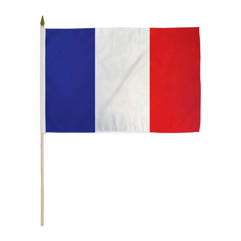 Flags Importer - Wholesale Flag - France 12x18in Stick Flag0