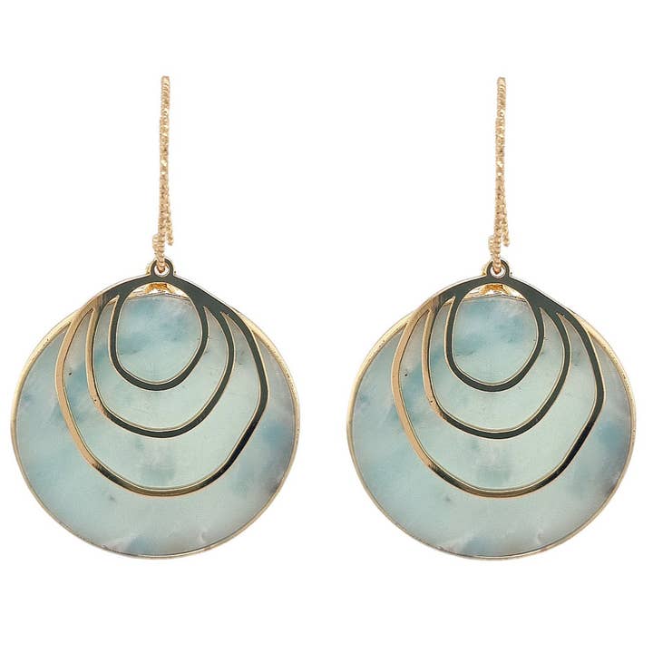 Aurora Amazonite pendant Earrings for wholesale by PearlGem Designs