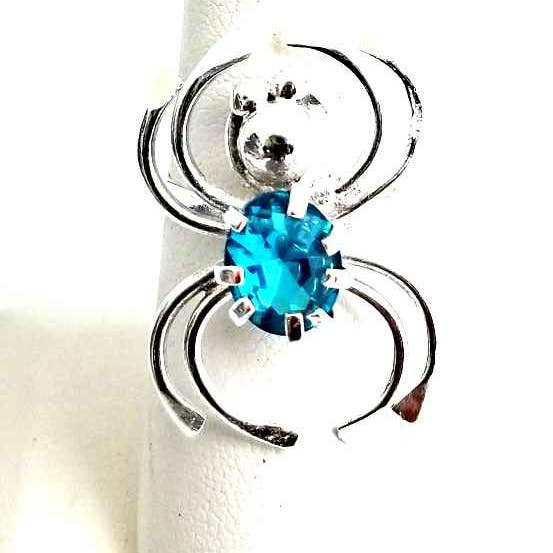 Costello International - Wholesale Cocktail/Statement Ring - Silver Spider Swarovsky Crystal Rings