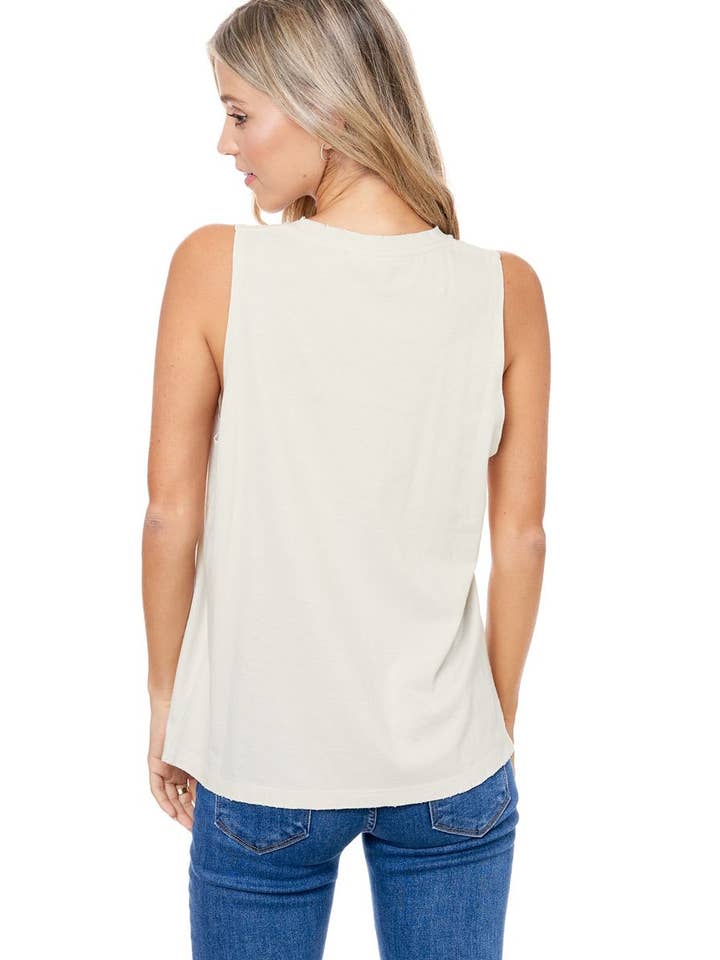 Zutter - Wholesale Tank Top - Women's - Roam Free Thunderbird Desert Graphic S/L Washed Tank