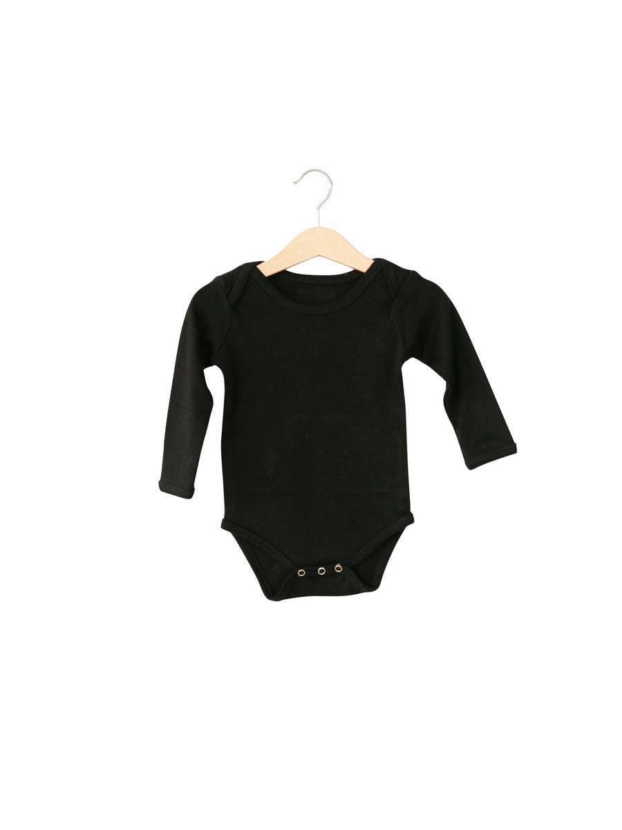 Modern Burlap - Wholesale Bodysuit (Non-Footed) - Baby - Organic Long Sleeve Bodysuit | Solids & Prints2
