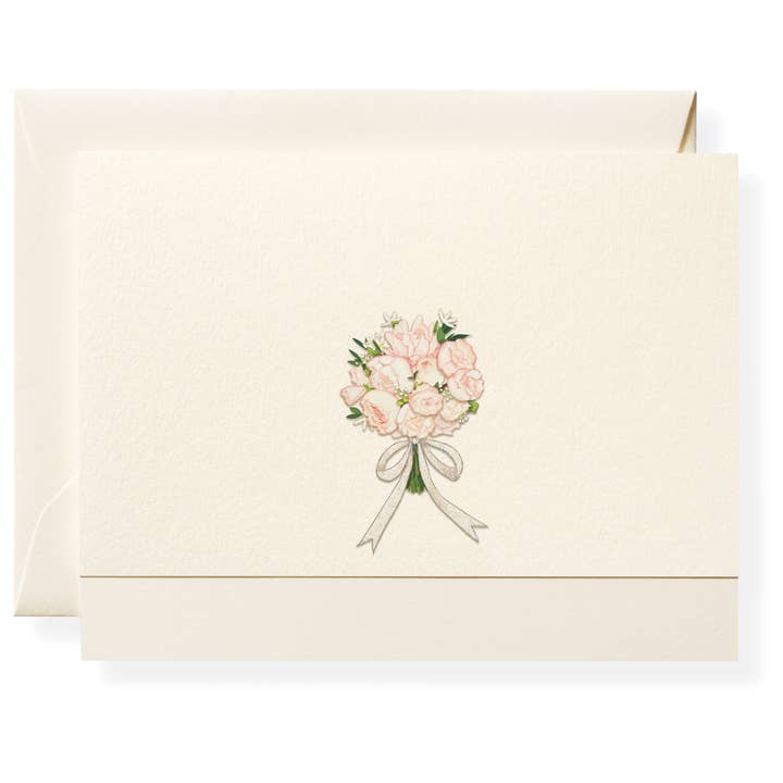 Bridal Bouquet Individual Notecard for wholesale by Karen Adams Designs