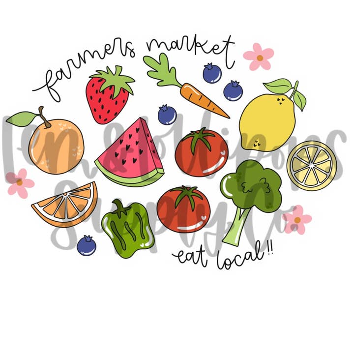 Farmers market sticker for wholesale by Lem&Lollipops Supply Co. LLC