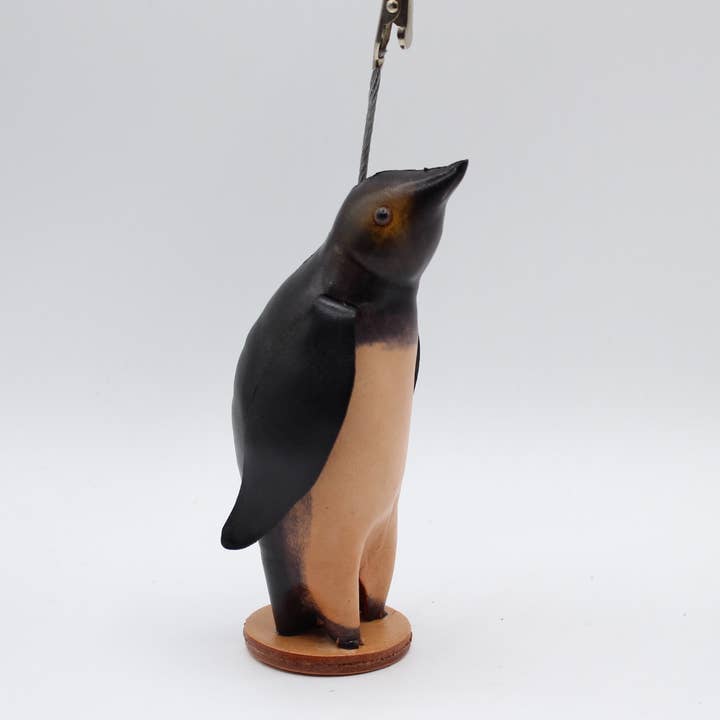 Sunflower Handmade leather inc - Wholesale Business Card Holder - Leather penguin photo clip business card holder price sign
