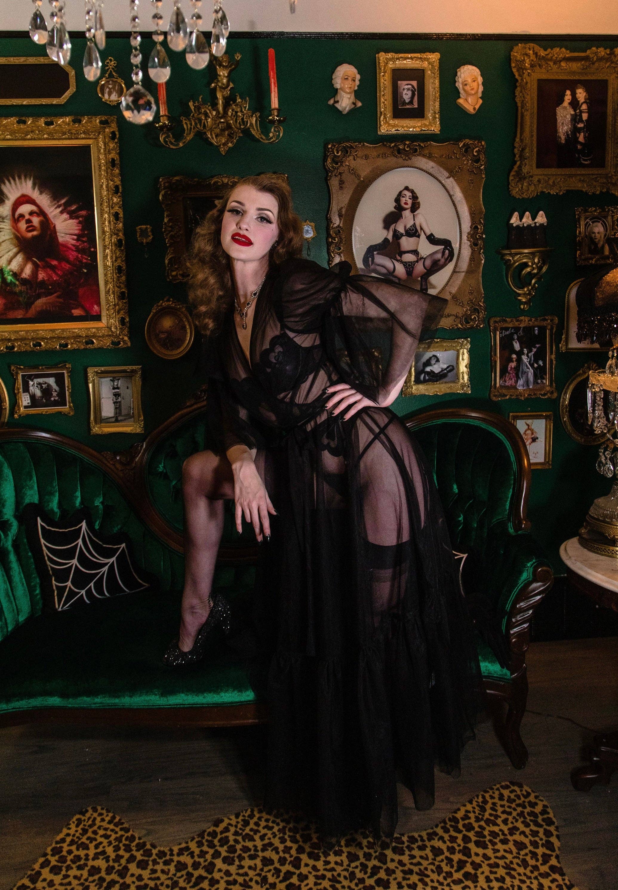 Elle Rebel - Wholesale Dress - Women's - Timeless Temptress Tulle Robe Dress5