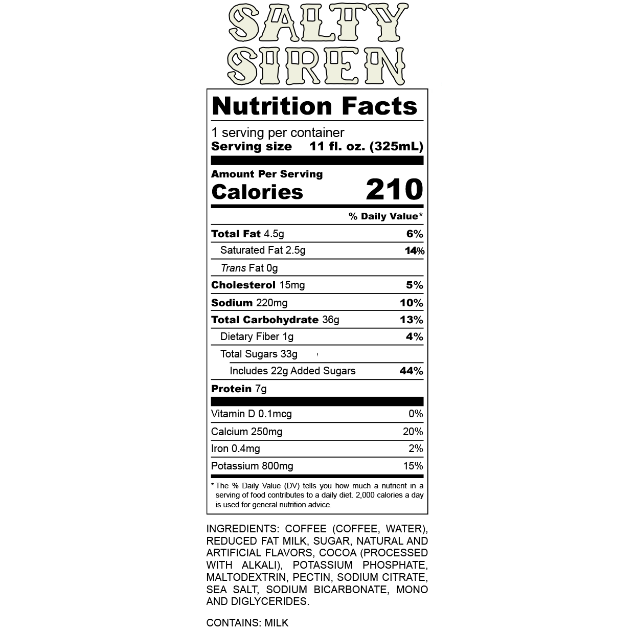 Bones Coffee Company - Wholesale Iced Coffee/Cold Brew - Salty Siren Latte | 12-Pack | Flavored Coffee3