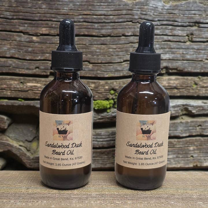 Sandalwood Dusk Beard Oil (1.65 Ounces) for wholesale by Bath Bums