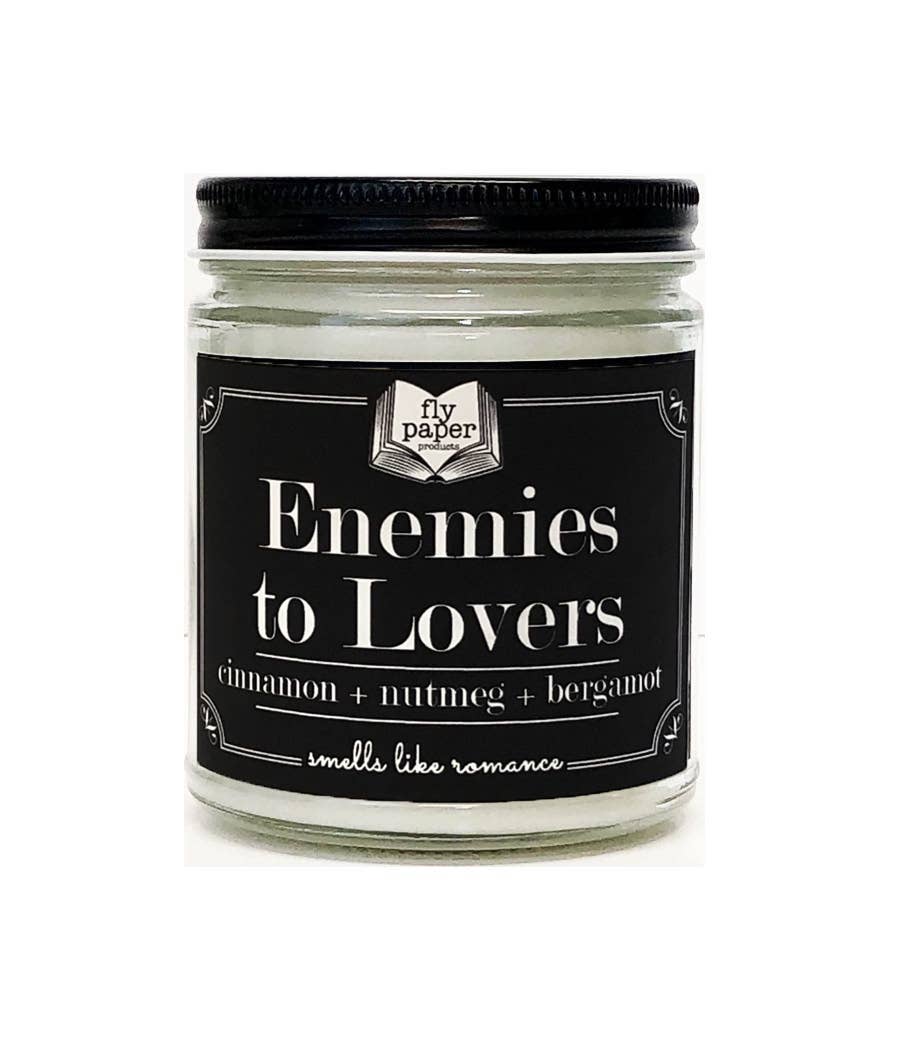 Fly Paper Products - Wholesale Jar/Filled Candle - Enemies to Lovers 9oz Glass Candle Bergamot +nutmeg