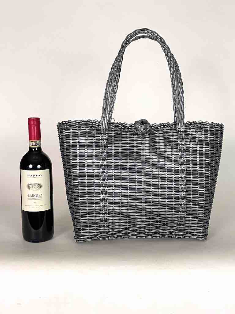 The Niger Bend - Vente Tote bag – femme - Fourre-tout en plastique recyclé tissé profond avec fermeture - El Salvador10