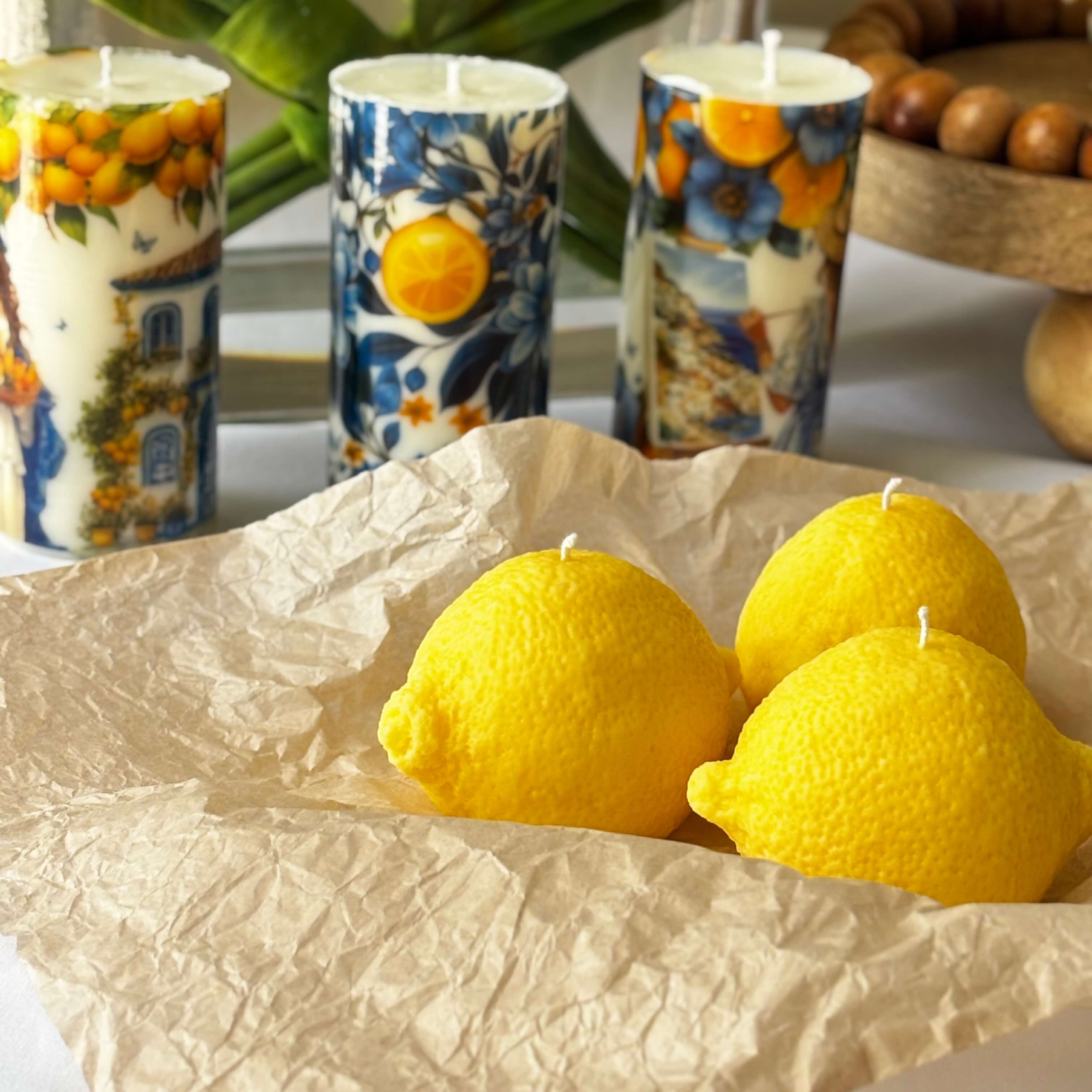 OH MY BOX - Wholesale Pillar Candle - Lemon Candle | Fruit Candle | Kitchen Decor5