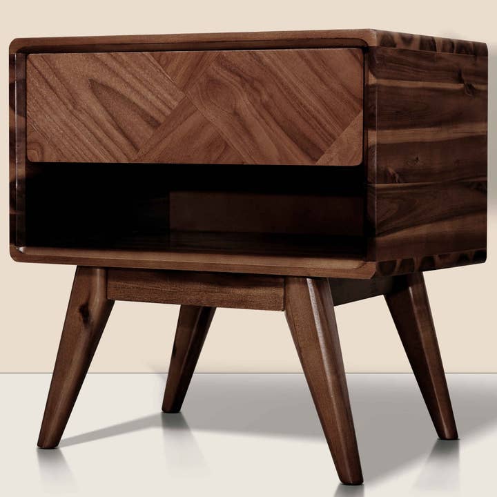 Rorns Laden Nightstand with Drawer - Stylish and Functional Bedroom Storage for wholesale by Megsu