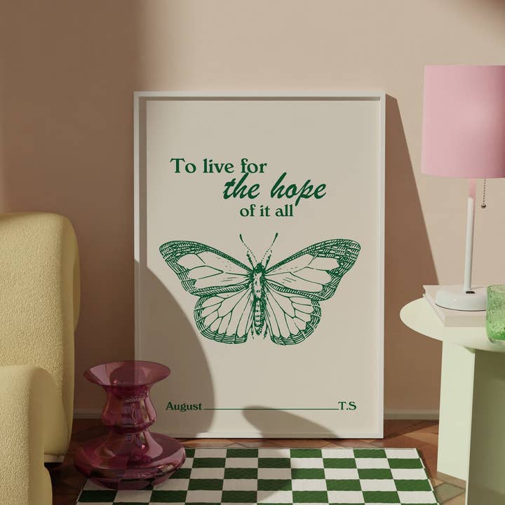 För The Hope of It All Taylor Swift-inspirerat tryck för wholesale av Moonshine Prints