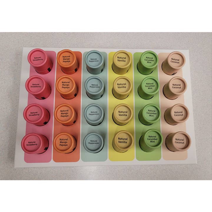 LYF BRANDS - Wholesale Lip Balm - LYF Balm - Lux Natural Lip Balm - 24-units (colors stand)2