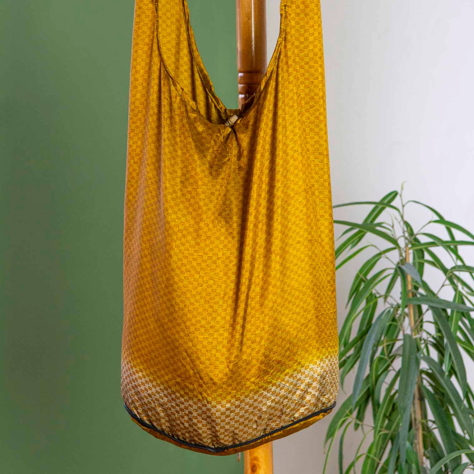Multi Recycled Sari Sadhu Bag for wholesale on Faire0