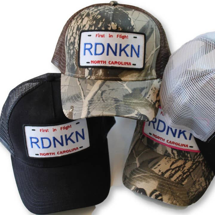 North Carolina RDNKN Mesh Snapback Trucker hat for wholesale by RDNKN Clothing and Apparel