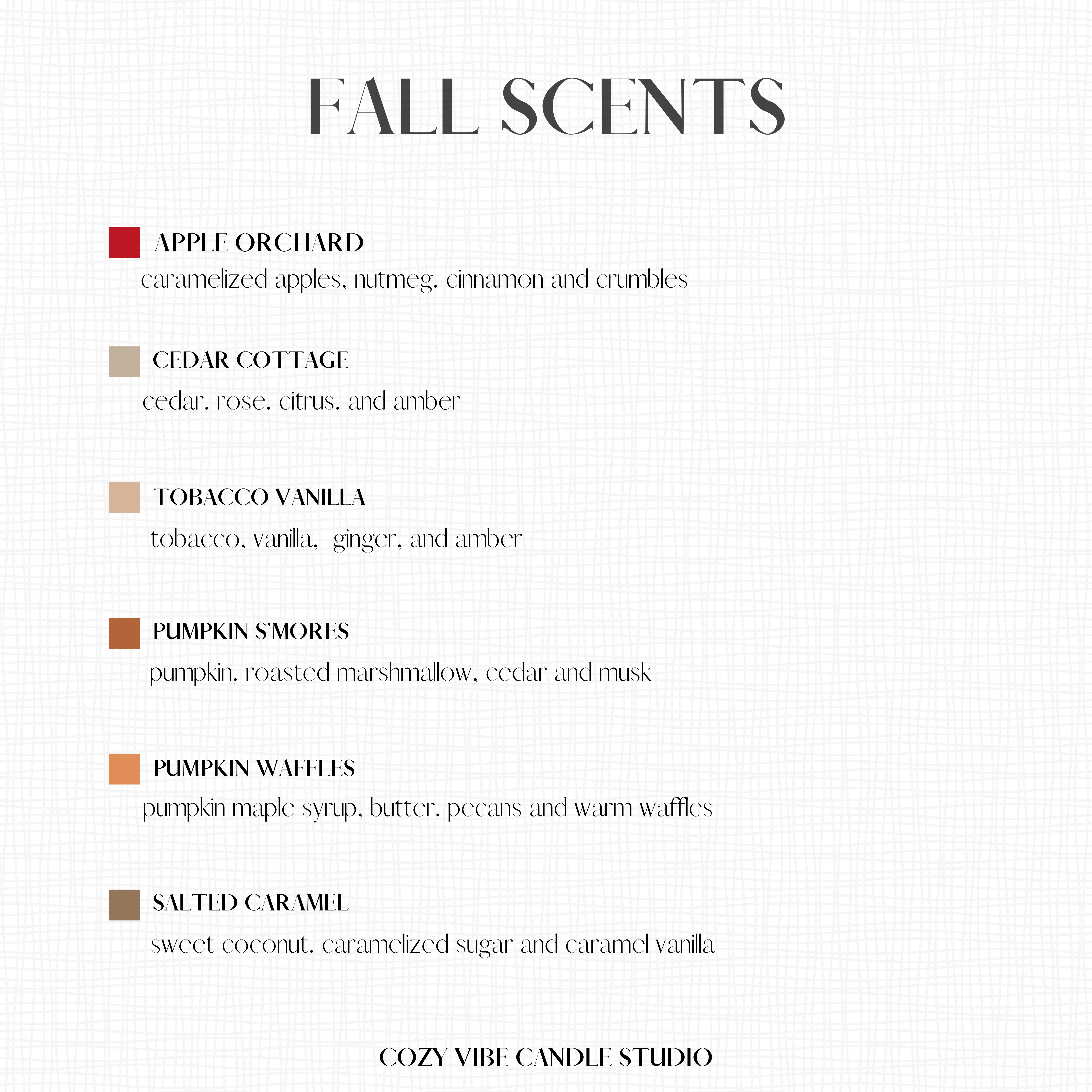 Cozyvibecandlestudio - Wholesale Travel Candles - 2oz Travel Candle Tin | Fall Collection1