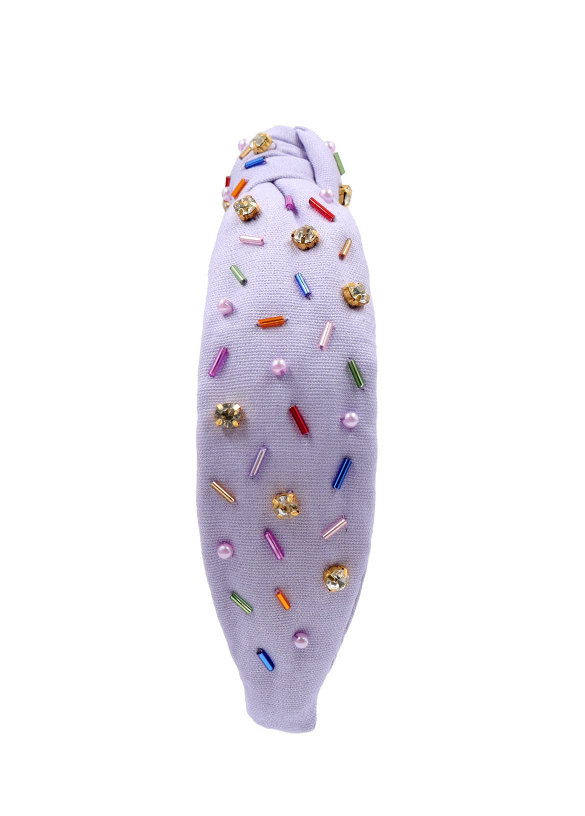 The Heady Chic - Wholesale Fashion Headband - Kids - Kid and Tween Lavender Sprinkle Knotted Headband5