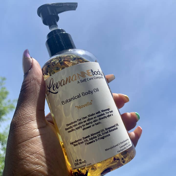 "Novella" Botanical Body Oil for wholesale by LevanaNINE