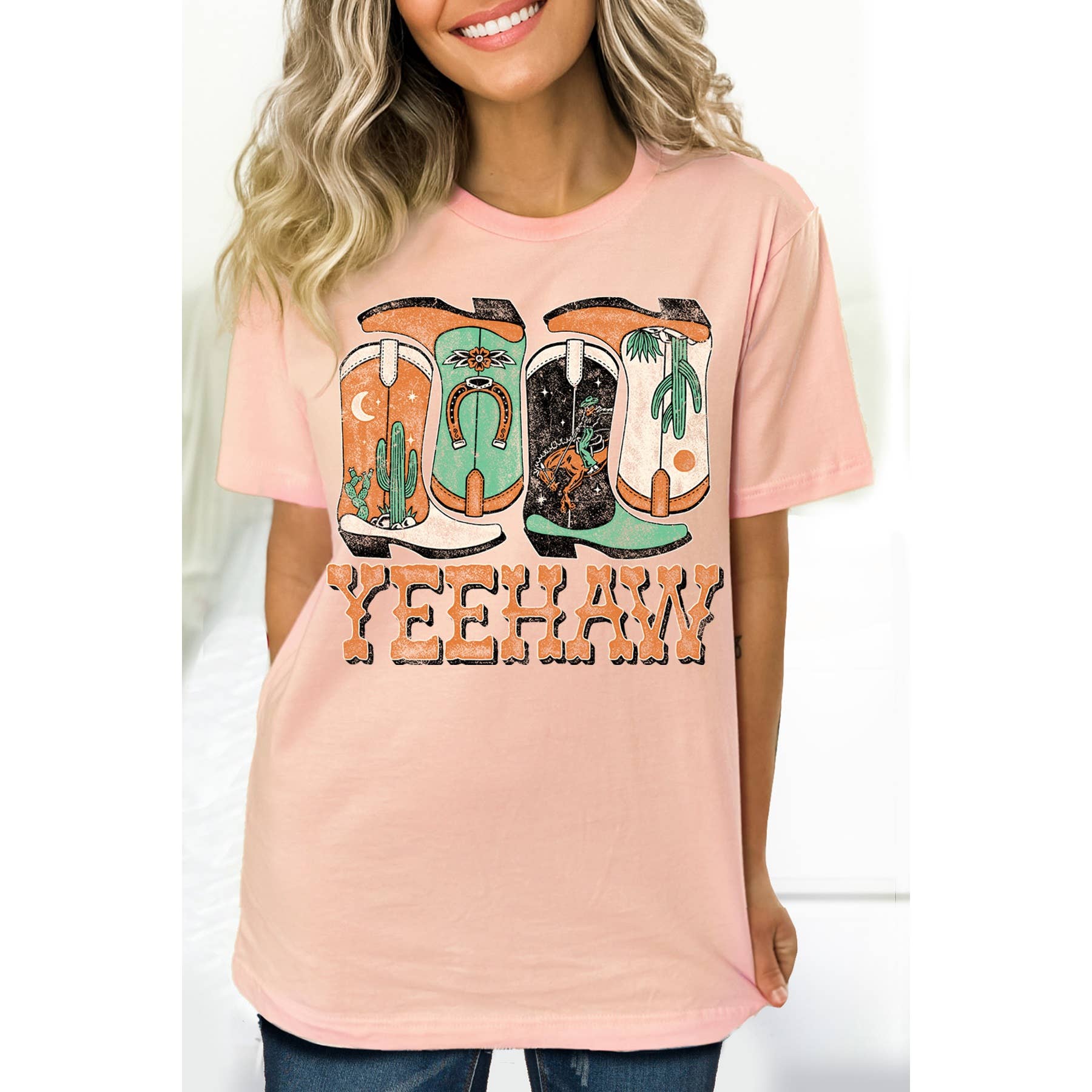 Amused by Blue - Venta al por mayor Camiseta estampada - Mujer - Camiseta de manga corta YeeHaw8