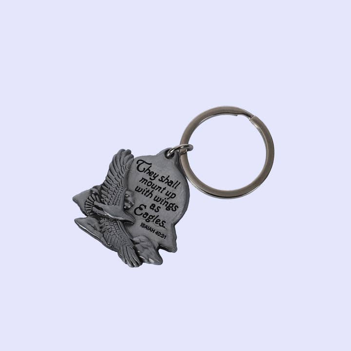 Keychain Isaiah Eagle PK4 for wholesale by Swanson Christian Products