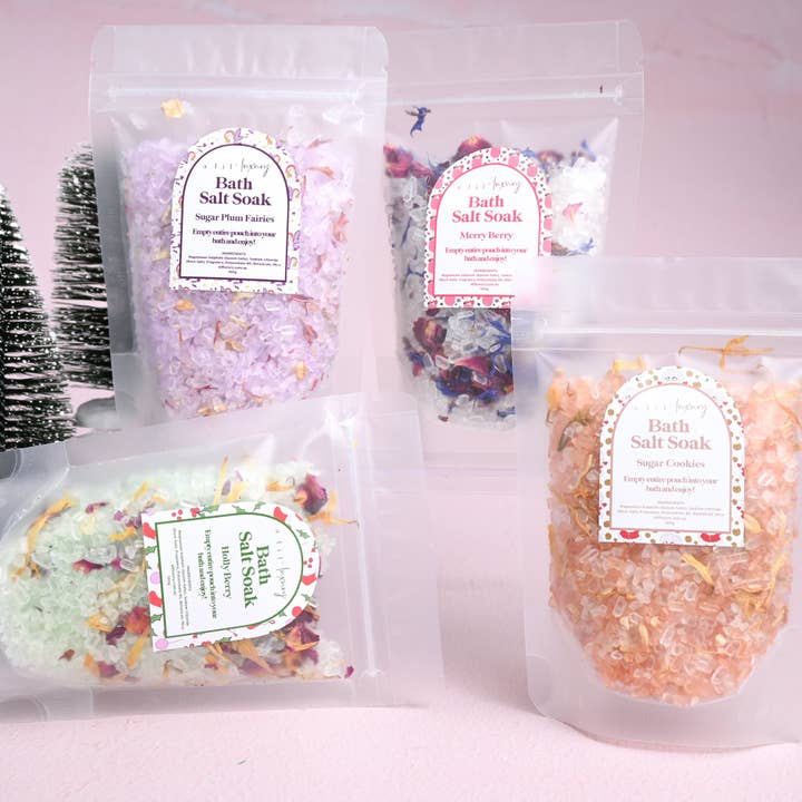 Christmas Edition Bath Salt Soak for wholesale by A Lil Luxury