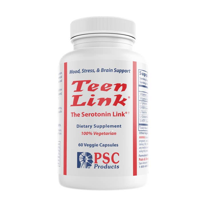 Teen Link® — Capsules — Mood Support — Non-Stimulant Blend for wholesale by Pain and Stress Center Products