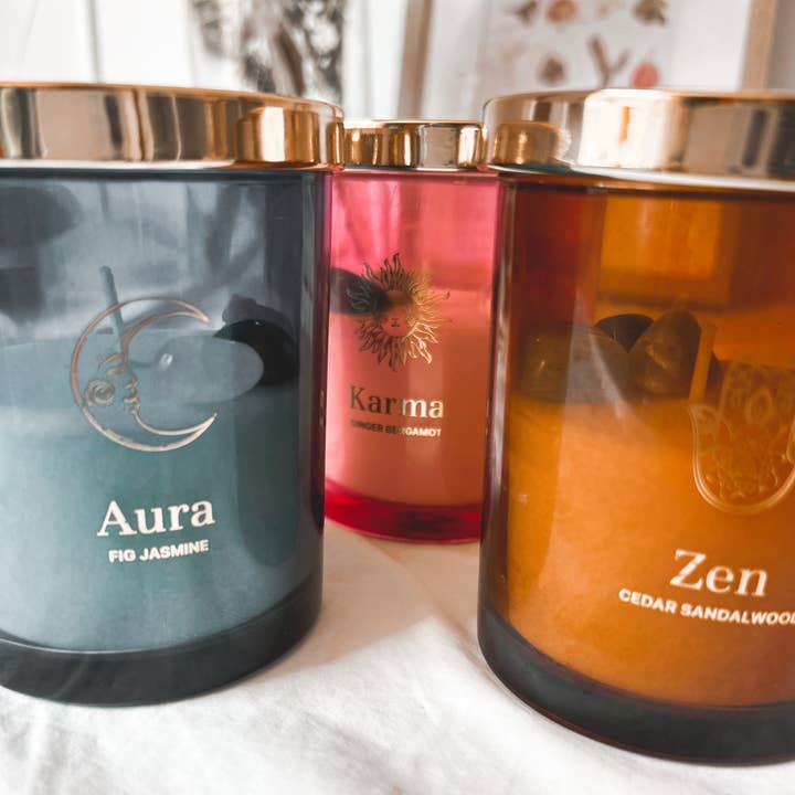 CAMILLE, ART BY NATALIA - Wholesale Jar/Filled Candle - AURA ecological candle0