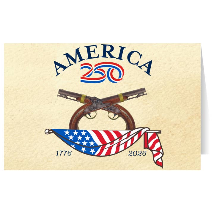Cartes de correspondance Pistolet America250™ pour la vente par Nelson Gifts Wholesale