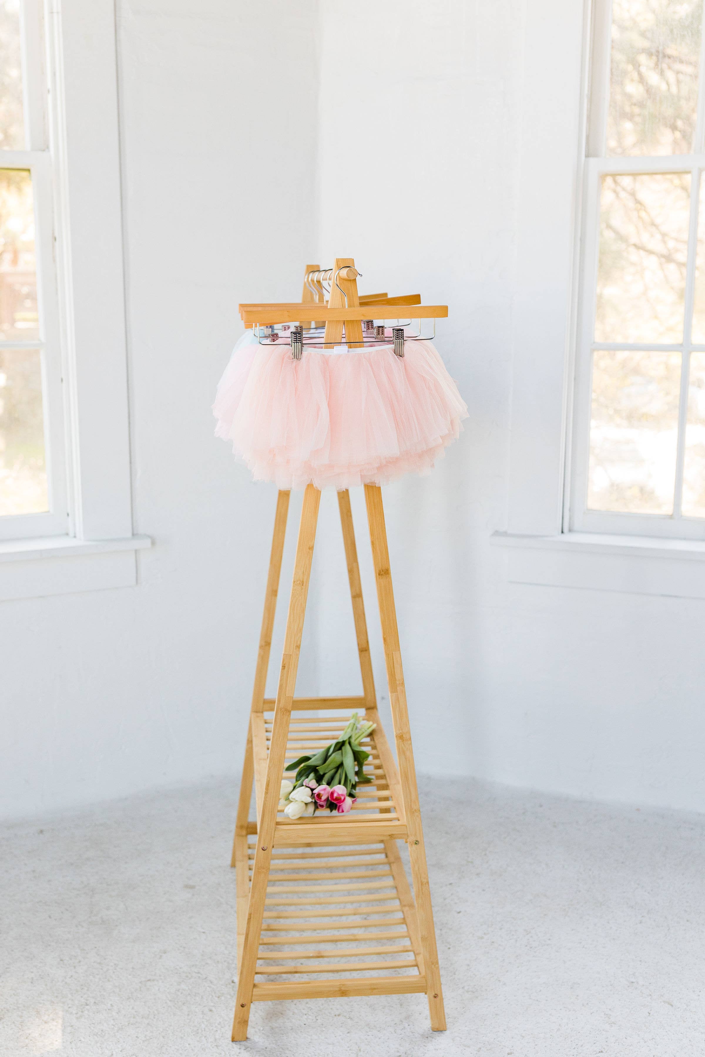 The Glam Goat - Vente Tutu – enfant - Tutu blush entièrement superposé, jupe tutu intégrale, tutu rose pêche6