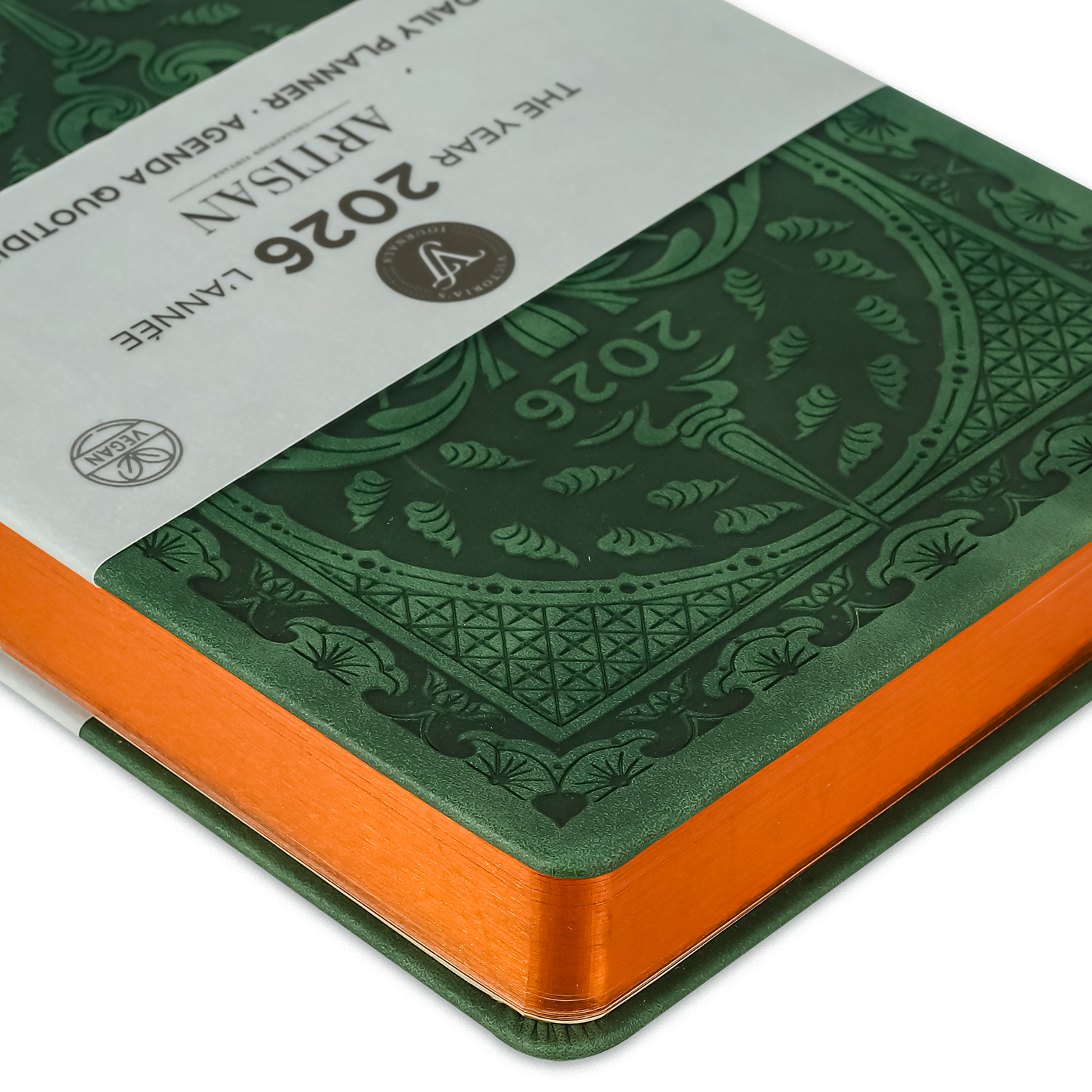 Victoria's Journals - Wholesale Planner - 2026 Green Artisan Daily Planner2