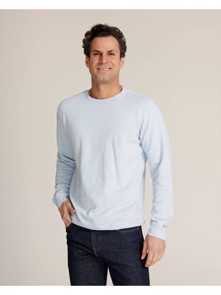 Harrison | Sky Blue Casual Crewneck Sweatshirt for wholesale on Faire1