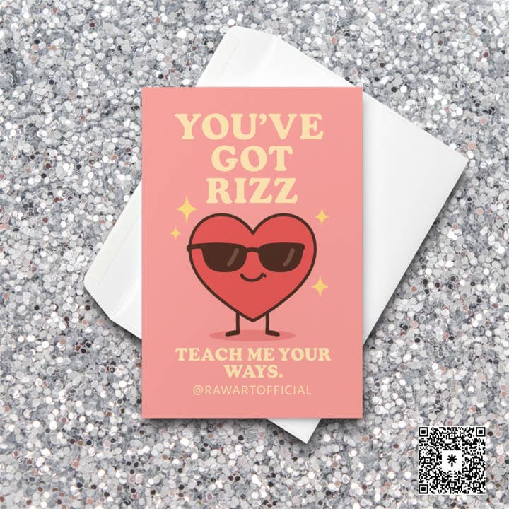 Cartão de Dia dos Namorados Engraçado Rizz • Amor Gen Z por atacado de Hot Mess Paper Co.