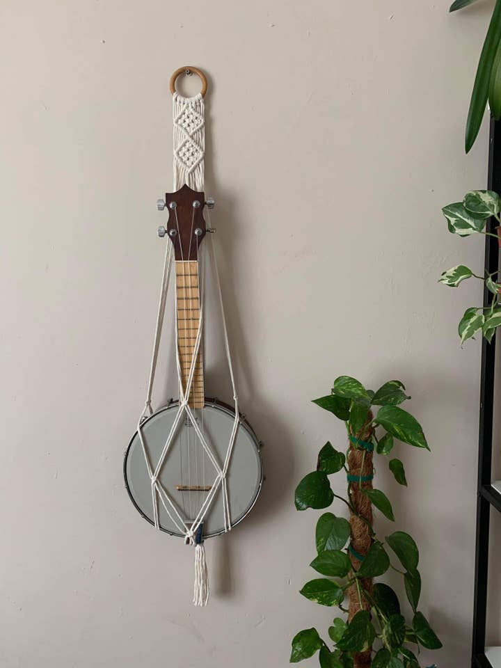 Banjolele Banjo Wall Mount for wholesale by Macra-Made With Love