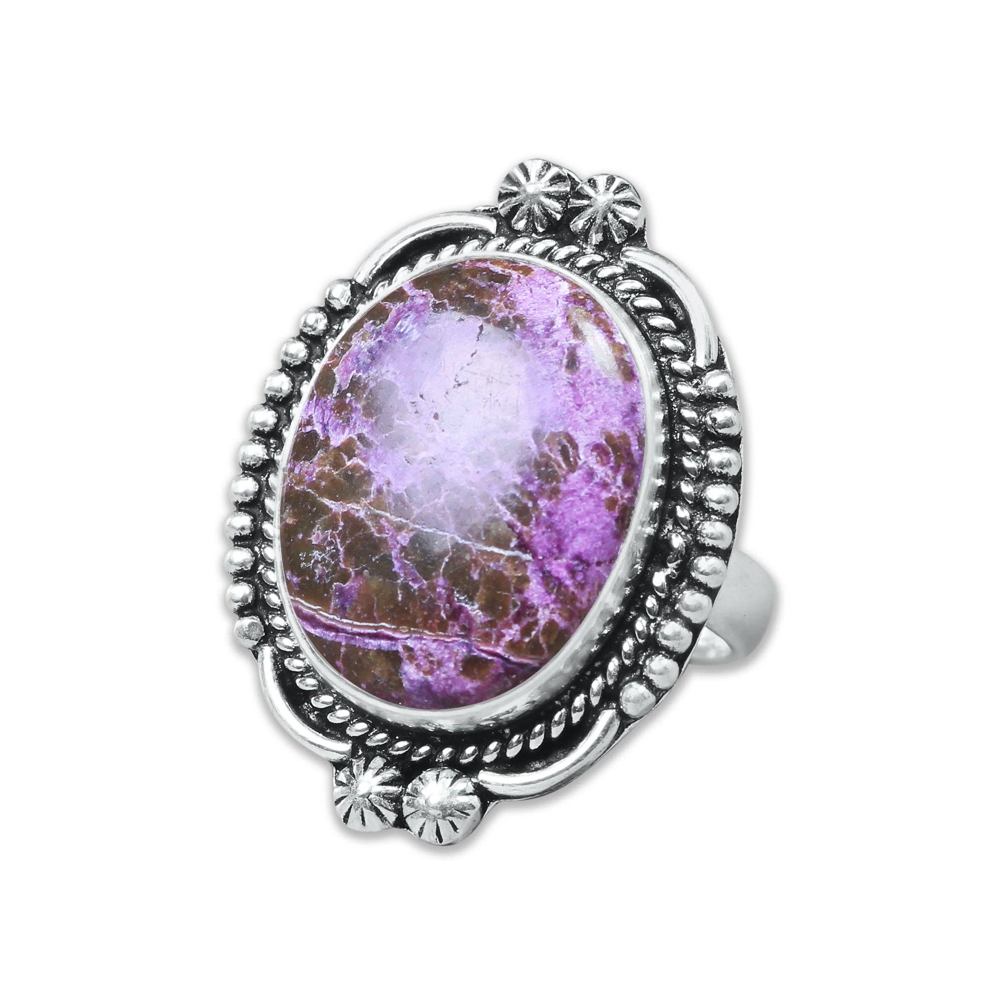 Handmade Jewels - Wholesale Cocktail/Statement Ring - Stitchite Rings – Handmade, Silver-Plated, Assorted Boho Designs (US Sizes 6–10)2