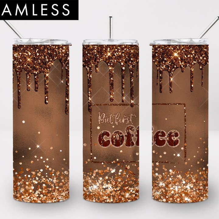 But First Coffee Tumbler, 20 oz Skinny Tumbler, Coffee Cup for wholesale by Dm Crafting